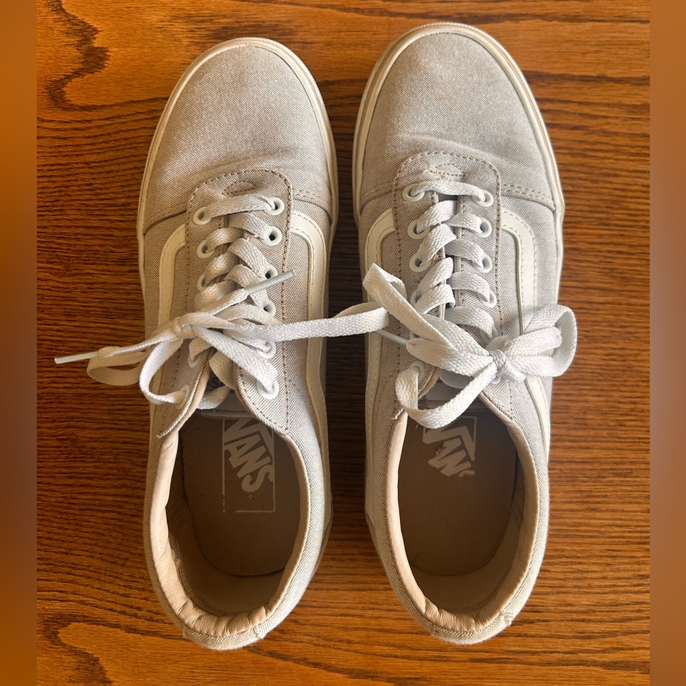 Vans Tan Canvas Sneakers